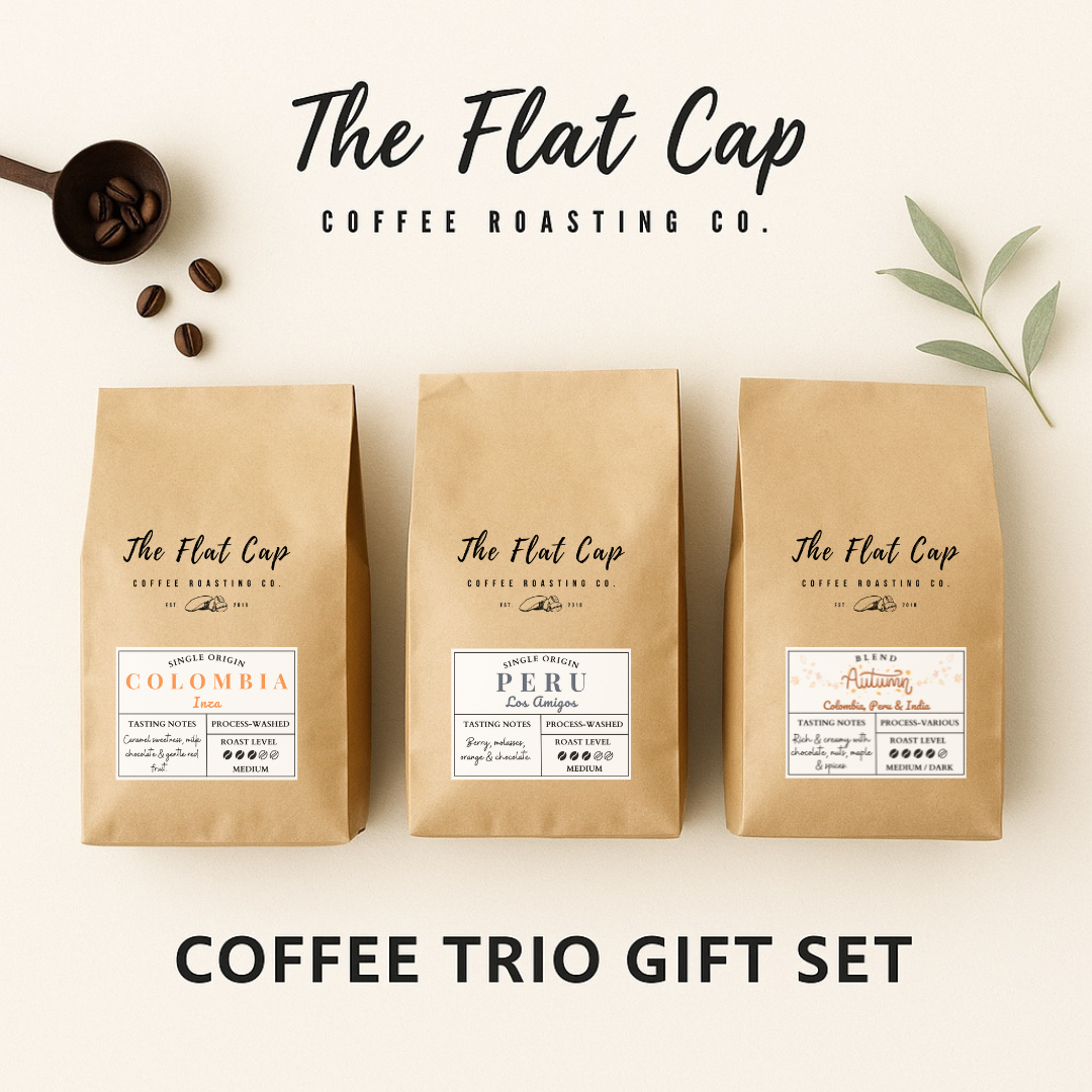 COFFEE TRIO GIFT SET The Flat Cap Coffee Roasting Company