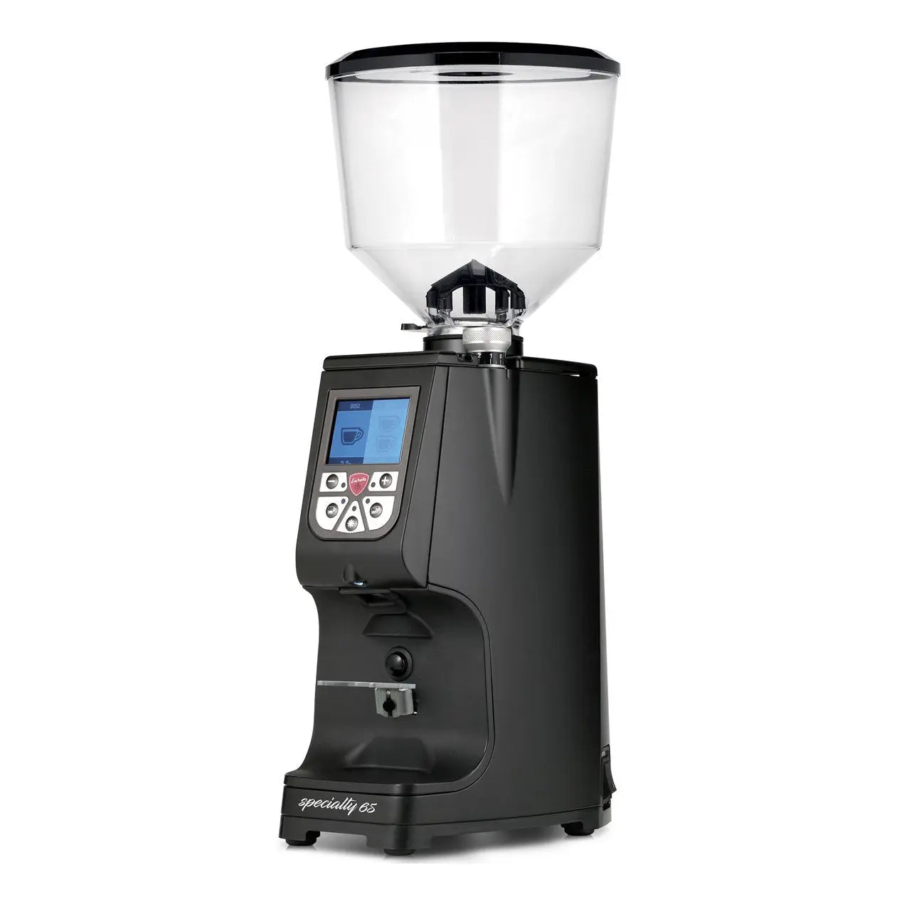 EUREKA ATOM SPECIALTY 65 COFFEE GRINDER - BLACK The Flat Cap Coffee Roasting Company