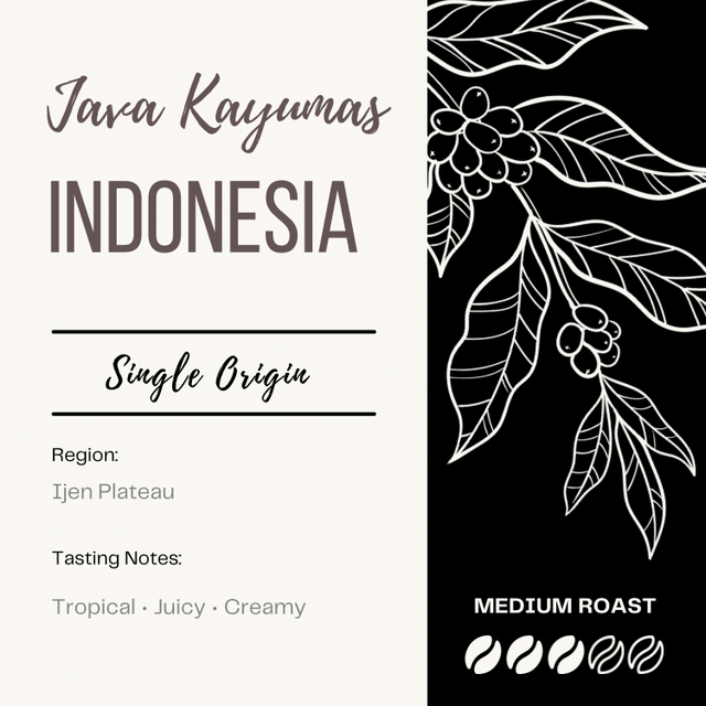 INDONESIA - JAVA KAYUMAS The Flat Cap Coffee Roasting Company
