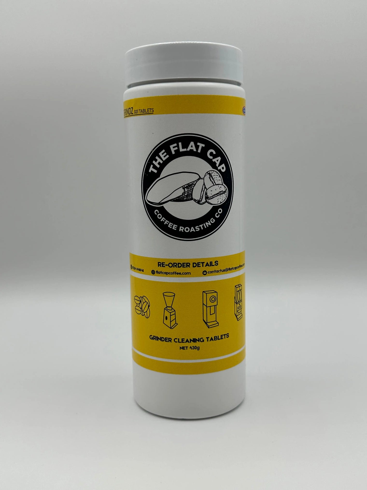 GRINDZ GRINDER CLEANING TABLETS 430G The Flat Cap Coffee Roasting Company