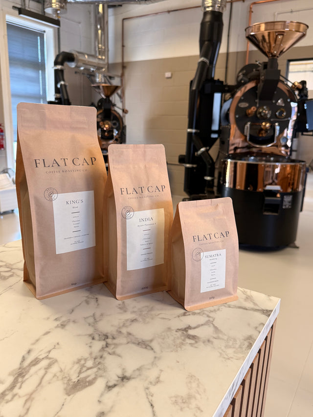 Flat Cap House freshly roasted coffee subscription. Selection of coffees from the Flat Cap House Subscription