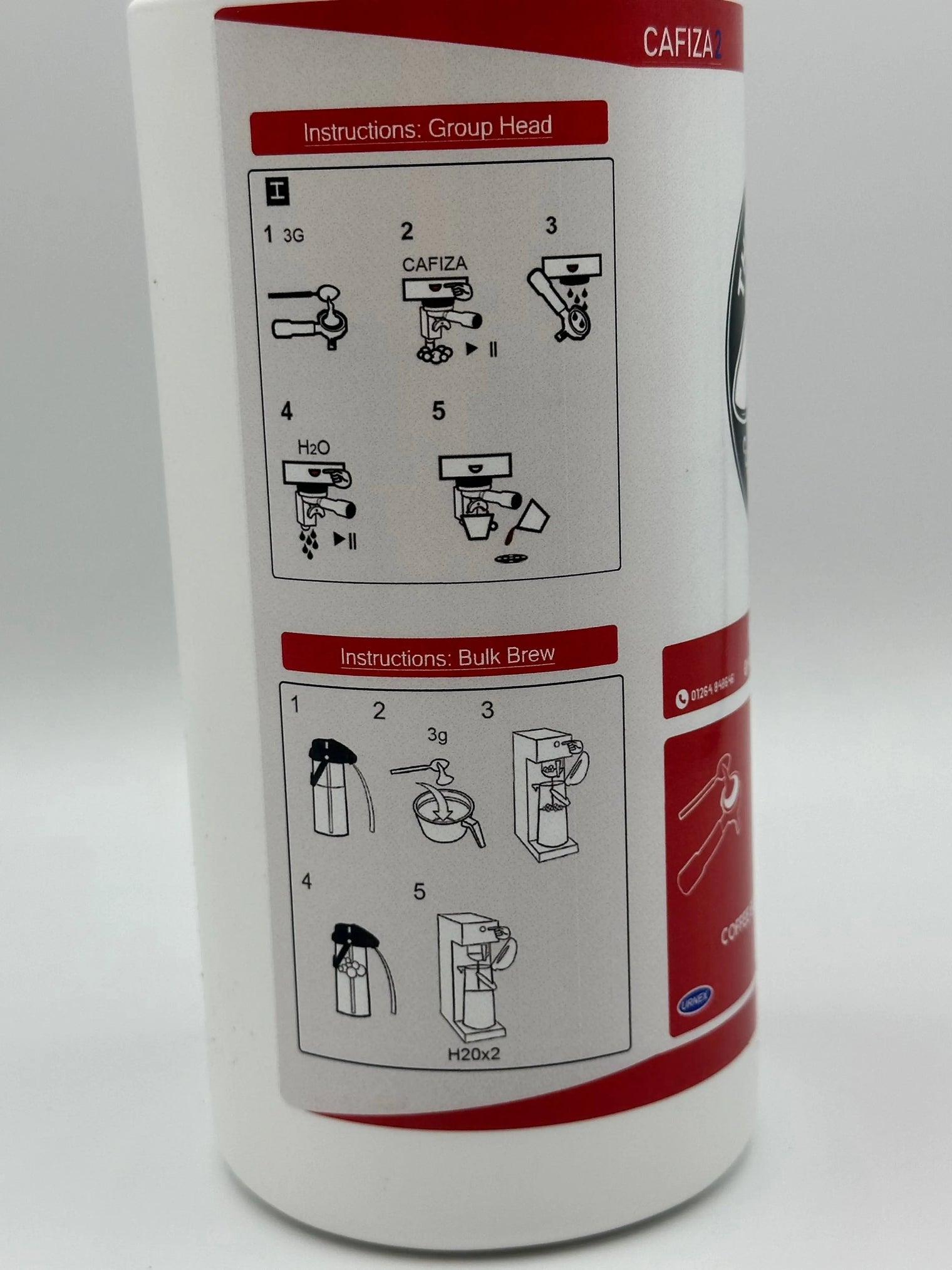 URNEX CAFIZA2 ESPRESSO MACHINE CLEANING POWDER 900G The Flat Cap Coffee Roasting Company