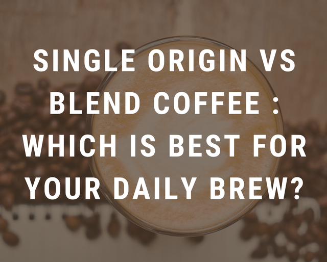 Single Origin vs Blend Coffee : Which Is Best for Your Daily Brew?
