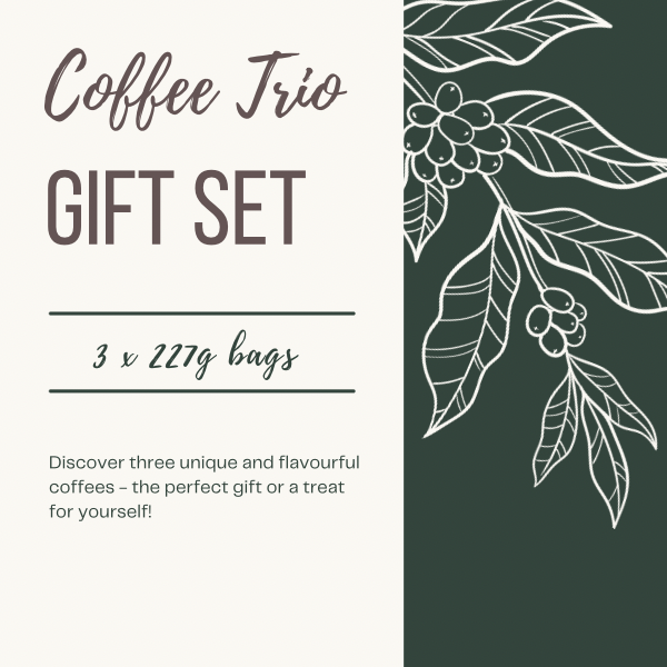 COFFEE TRIO GIFT SET The Flat Cap Coffee Roasting Company