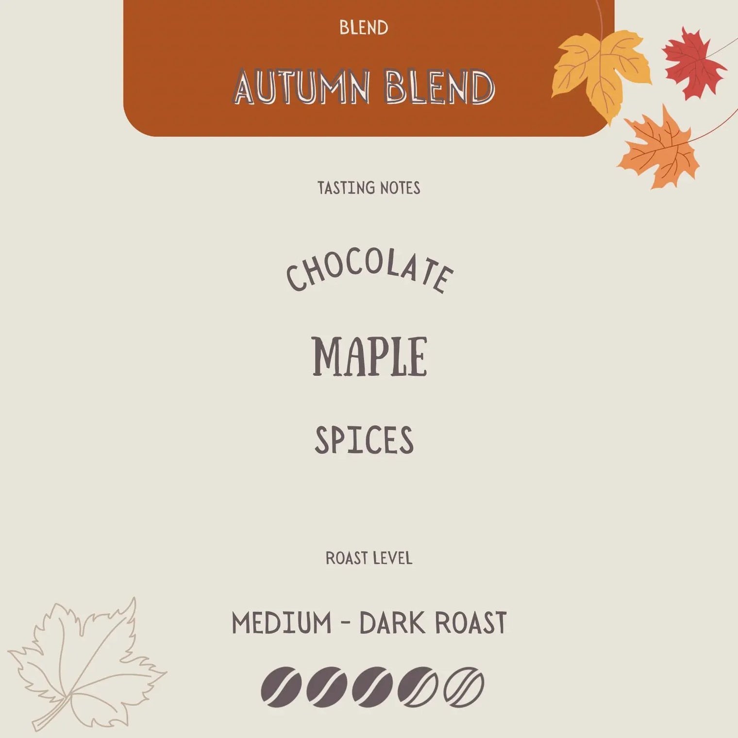AUTUMN BLEND The Flat Cap Coffee Roasting Company