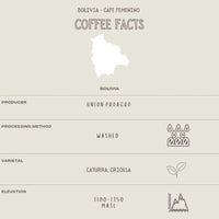 BOLIVIA - CAFE FEMENINO The Flat Cap Coffee Roasting Company