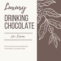 LUXURY 33% COCOA HOT CHOCOLATE The Flat Cap Coffee Roasting Company