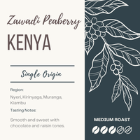 KENYA - ZAWADI PEABERRY The Flat Cap Coffee Roasting Company