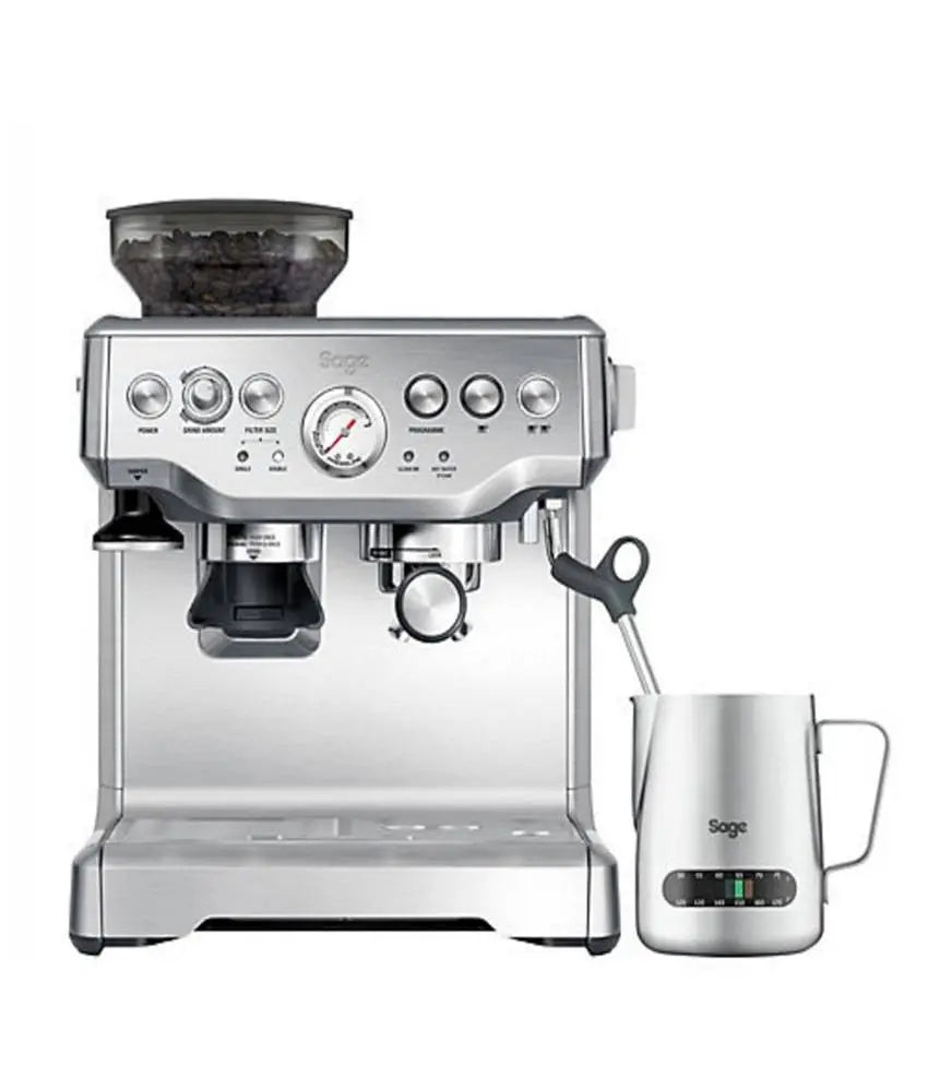 Sage The Barista Express Espresso Machine With Temp Control Milk Jug Sage