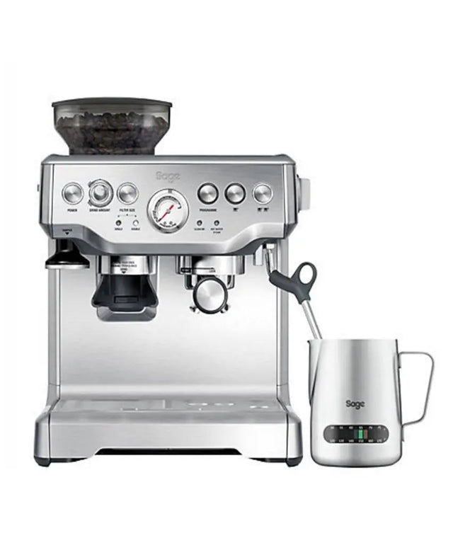 Sage The Barista Express Espresso Machine With Temp Control Milk Jug Sage
