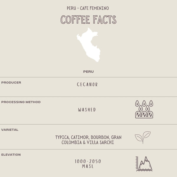 PERU - CAFE FEMENINO - The Flat Cap Coffee Roasting Company