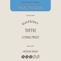 TANZANIA - MBILI TWIGA AA - The Flat Cap Coffee Roasting Company